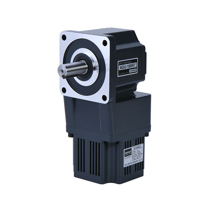 BLDC brushless right angle solid shaft gearmotor 200w 104mm frame size 