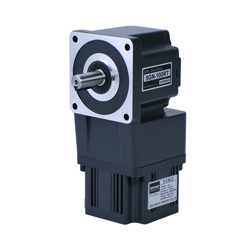 BLDC brushless right angle solid shaft gearmotor 200w